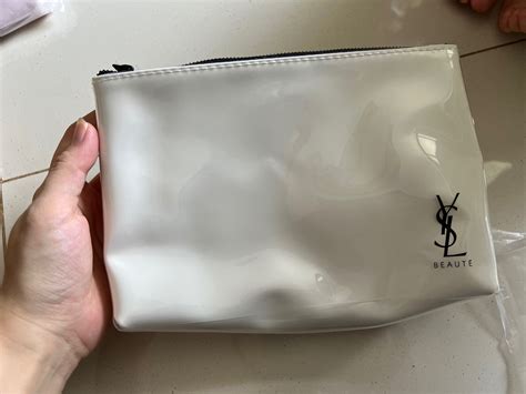 ysl white pouch